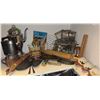 Image 1 : Kitchenware Group Including Percolator, Utensils, Rolling Pin, and Ceramic Trays