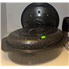Image 2 : Kitchen Tools and Utensils Lot Including Roasting Pan, Knives, Peelers, and Frog Sponge Holder