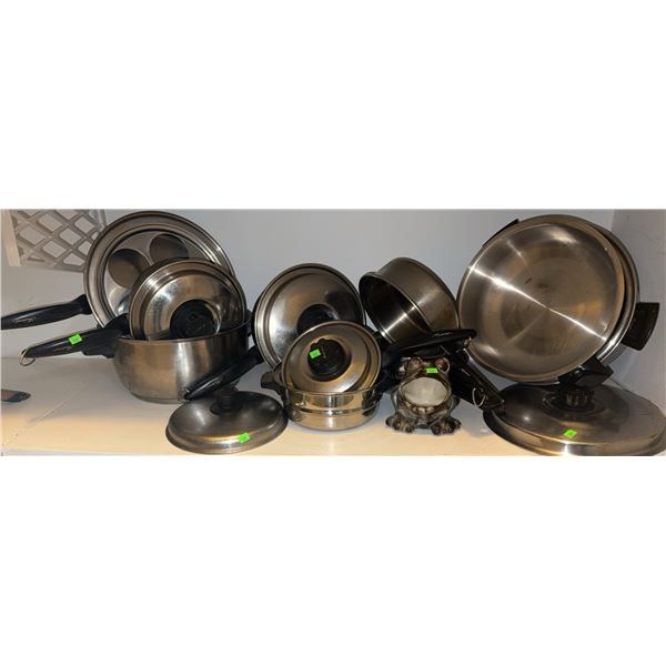 Waterless Cookware Assorted Stainless Steel Pots and Pans Set by Saladmaster
