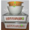 Image 1 : Pyrex and Fire-King Mixing Bowls and Covered Refrigerator Dishes