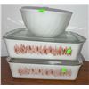 Image 3 : Pyrex and Fire-King Mixing Bowls and Covered Refrigerator Dishes