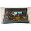Image 1 : Woven Wall Tapestry Depicting Bears in Forest Scene