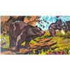 Image 2 : Woven Wall Tapestry Depicting Bears in Forest Scene