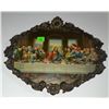 Image 1 : Metal Framed Wall Plaque Featuring The Last Supper Print
