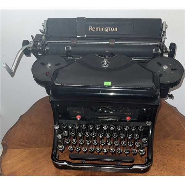Remington Noiseless Manual Typewriter Black Finish