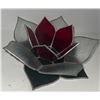 Image 5 : Decorative Items Including Black Swan Planter, Acrylic Sleighs, and Stained Glass Lotus