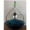 Image 5 : Decorative Ceramic Plate, Arizona Souvenir Dish, and Blue Glass Bowl With Metal Handle and Spoon