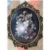 Image 2 : 2 Framed Floral Prints and Crocheted Blanket