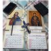 Image 1 : Religious Lot with Two Bibles, Wall Crucifix, Calendars, and Angel Ornaments