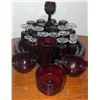 Image 1 : Ruby Red Glass Stemware and Cups Assorted Sizes