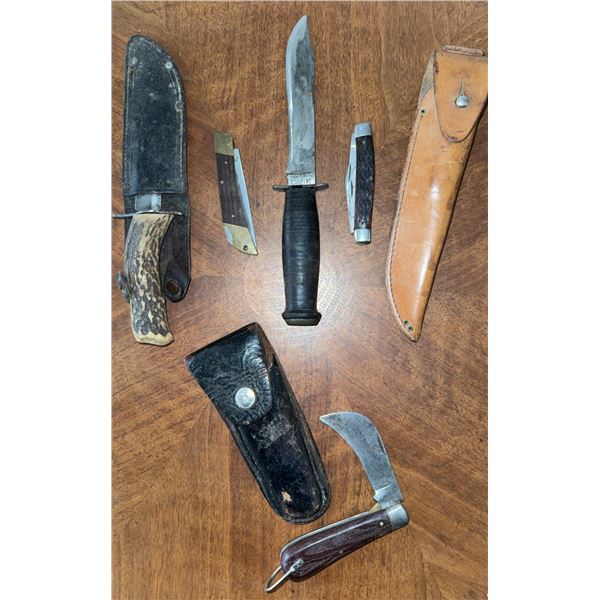 Folding and Fixed Blade Knives Including Eric Frost, Stainless, Case
