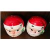 Image 2 : Santa Claus Ceramic Cookie Jar and Shaker Set, Japan Marked