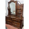 Image 4 : Wood Dresser With Mirror and Multiple Drawers