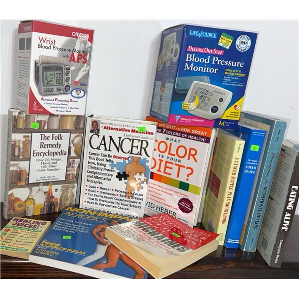 Blood Pressure Monitors and Health Books Collection