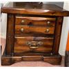 Image 3 : Solid Wood Two-Drawer Nightstands with Brass Handles