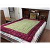 Image 3 : Vintage Waterbed Base Bed with Mattress and Homemade Blanket