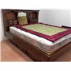 Image 6 : Vintage Waterbed Base Bed with Mattress and Homemade Blanket