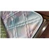 Image 8 : Vintage Waterbed Base Bed with Mattress and Homemade Blanket