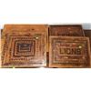 Image 1 : Three Inlaid Wood Cutting Boards, Two with “LIONS” Design