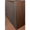 Image 5 : Large Wood Cabinet Stereo Speakers with Patterned Metal Grilles