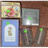 Image 5 : Gift and Decor Items Including Ceramic Angel Wall Plaque, Thank You Cards, and Glassware