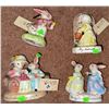 Image 1 : Precious Moments Avon Rabbit and Mouse Porcelain Figurines Set of 4