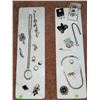 Image 1 : Costume Jewellery Lot Including Necklaces, Brooches, Earrings, and Rings