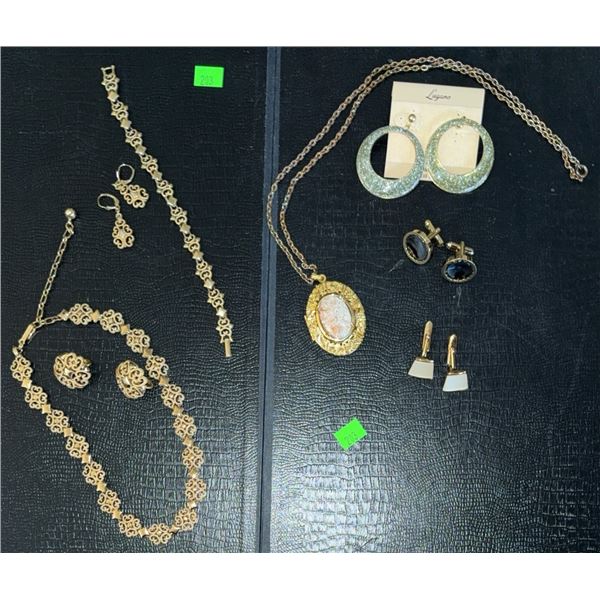 Costume Jewellery Including Necklaces, Bracelets, Earrings, and Cufflinks