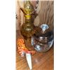 Image 2 : Decorative Glassware, Novelty Lamp, and Ceramic Boot Stopper Collection