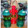 Image 3 : Camping and Kitchen Lot: Coleman Stove, Metal Kettle, Lanterns, Skillet, Broom