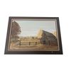 Image 1 : Framed Rural Landscape Painting Signed Ellen M. Budney