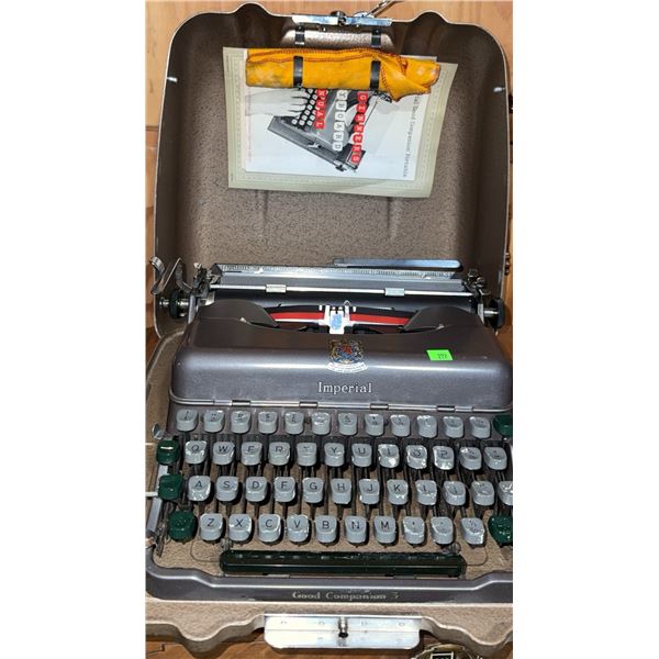 Imperial Good Companion Portable Typewriter in Case