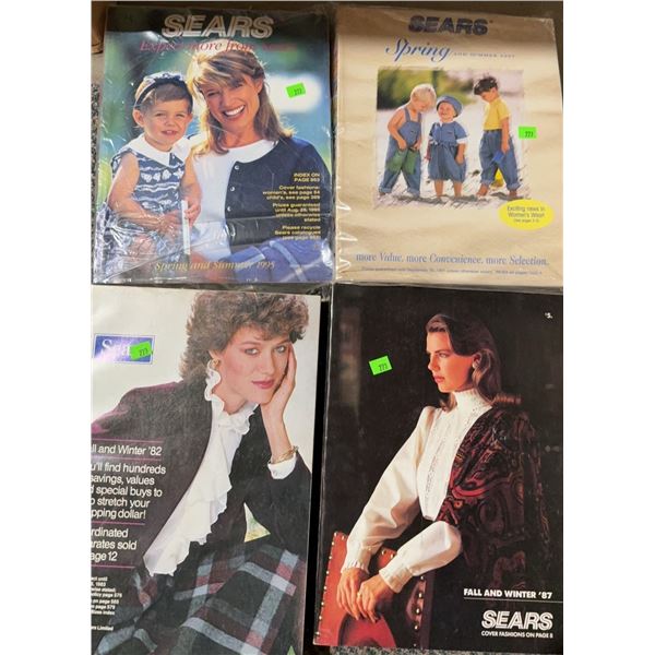 4 Sears Catalogues 1982, 1987, 1995, 1997