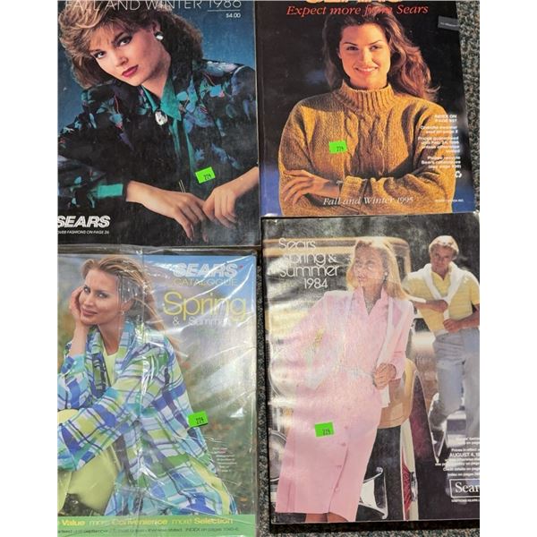 Sears Catalogues Lot: Fall/Winter 1986, Fall/Winter 1983, Spring/Summer 1984, Spring/Summer 1987