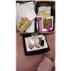 Image 1 : Box Lot of Sewing Supplies with Fabric, Lace, Thread, Needles, Patterns and Accessories