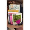 Image 3 : Box Lot of Sewing Supplies with Fabric, Lace, Thread, Needles, Patterns and Accessories