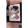 Image 4 : Box Lot of Sewing Supplies with Fabric, Lace, Thread, Needles, Patterns and Accessories