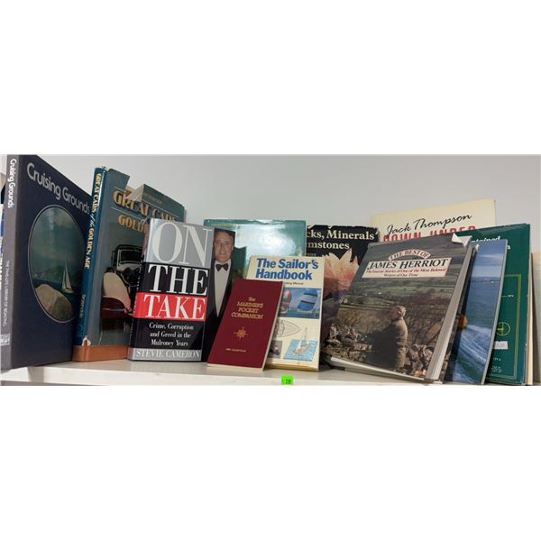 Books Including On the Take, Cruising Grounds, The Sailor's Handbook, James Herriot