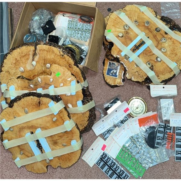 Wood Clock Maker Kit With Clock Faces, Number Sets, Hands, Movements, And TikTok Reference