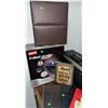 Image 2 : Office Supply and Book Lot: Staples Shredder, Portfolio, Portafile, Wood Sign Guides