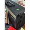 Image 4 : Office Supply and Book Lot: Staples Shredder, Portfolio, Portafile, Wood Sign Guides