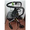 Image 2 : Ambulator Evolution Rollator Walker with Seat, Mesh Basket, and Braking Handles