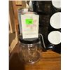 Image 3 : Kitchenware Lot with Spice Rack, Sunbeam Mixer, Kitchen Scale, Candle, Strainers, and Crystal