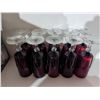 Image 8 : Ruby Red Glassware with Wine Glasses, Divided Tray, Decanter, and Bowl