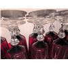 Image 9 : Ruby Red Glassware with Wine Glasses, Divided Tray, Decanter, and Bowl