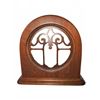 Image 1 : Wooden Cathedral Style Radio Speaker Dated 1929