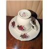 Image 7 : English Bone China Teacup and Saucer Sets, 5 Pieces