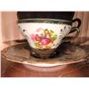 Image 5 : Japanese Porcelain Tea Set With Gilt Accents, Courting Scene, 5 Cups and Saucers