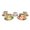 Image 1 : Five Mini Tea Cups and Saucers, Simpsons and Made in China