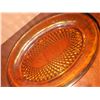 Image 4 : Amber Pressed Glass Serving Pieces and White Milk Glass Kitchen Assortment